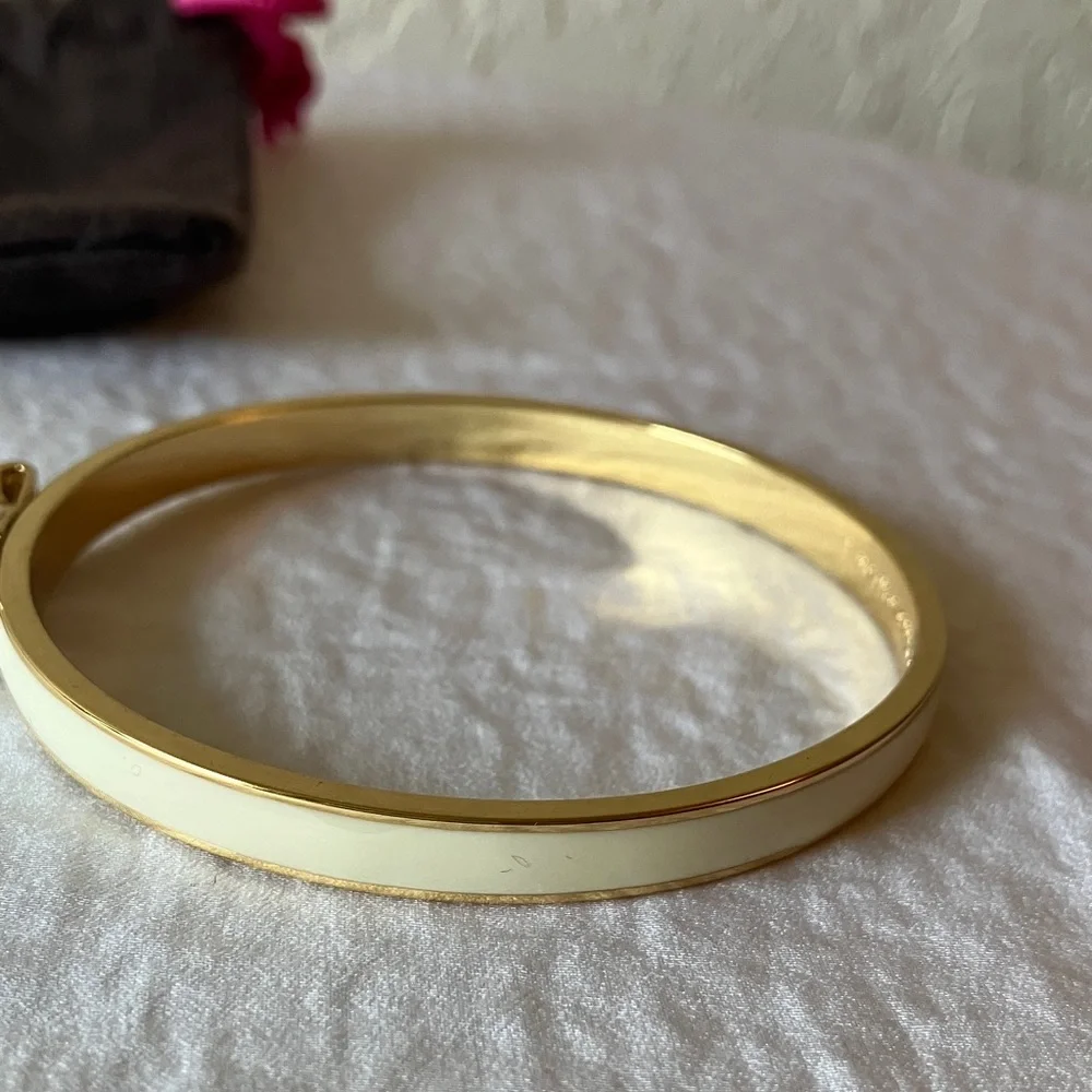 kate spade: Cream “Take a Bow” Bracelet- Gold Tone - Picture 10 of 14